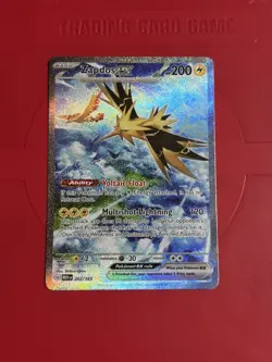 Pokemon TCG Zapdos EX Card 202/165 Scarlet Violet-151 Sir English 2023 NM - Image 1