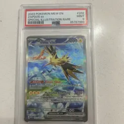 Pokemon TCG Zapdos ex Scarlet & Violet-151 202/165 Holo Special Illustration Rar - Image 1
