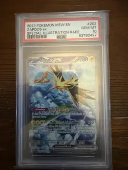Zapdos EX 202/165 Sir Holo Scarlet & Violet 151 Pokemon TCG PSA 10 - Image 3