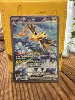 Pokemon TCG Zapdos ex Scarlet & Violet-151 202/165 Holo Special Illustration... - Image 1