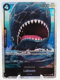 Laboon EB01-048 SR Super Rare ONE PIECE TCG Memorial Collection Extra Booster EN - Image 1