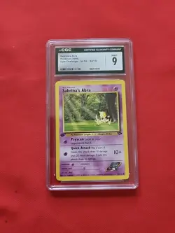 Pokemon: Sabrina's Abra #94/132 1st Edition Gym Challenge 2000 - CGC 9 - E69 - Image 1