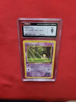 Pokemon: Sabrina's Abra #94/132 1st Edition Gym Challenge 2000 - CGC 9 - E69 - Image 4