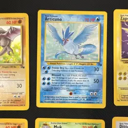 Pokemon TCG Fossil holo 6 card lot Aerodactyl Articuno Zapdos Kabutops Muk Ditto - Image 3