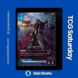 GUNDAM CARD GAME STEEL REQUIEM #GD03-001 GUNDAM NT-1 - Image 1