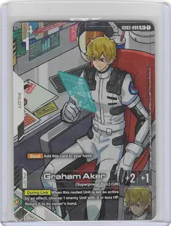 Graham Aker Alternate Art Foil - GD03-098 R+ - Gundam TCG Card Game - Mint - Image 1