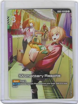 Momentary Respite GD02 R+ - ALT Art - Gundam Card Game - Dual Impact Near Mint - Image 1