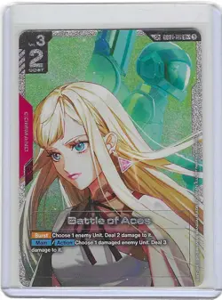 GUNDAM CARD GAME GD01-111 R+ (SP) BATTLE OF THE ACES - SPR+ GD03 STEEL REQUIEM - Image 1