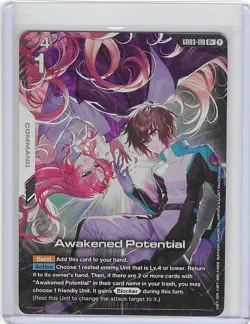 [ENGLISH] Gundam Card Game Awakened Potential GD03-118 R+ Alt Art Foil - Mint - Image 1