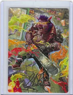 Bebop, Porcine Punk Art Card Gold-Stamped Signature [Teenage Mutant Ninja Turtle - Image 1