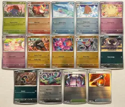 Pokemon 14 Card Phantasmal Flames Reverse Holo Lot No Duplicates Gastly Seel +++ - Image 1