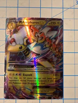 Custom M Ampharos Ex Fun Fan Art (Custom Made Card) Pokemon Card - Image 1