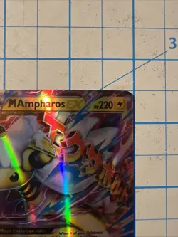 Custom M Ampharos Ex Fun Fan Art (Custom Made Card) Pokemon Card - Image 3