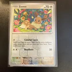 Eevee 050/064 Pokemon Sv: Shrouded Fable Reverse Holo Common Trading Card - NM - Image 1