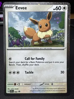 Eevee 043 Sv: Scarlet & Violet Promo Cards Holo SWIRL - Image 1