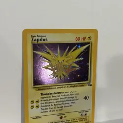 Zapdos - 15/62 - Pokemon Fossil Unlimited Holo Rare Card WOTC HP - Image 2