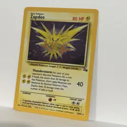 Zapdos - 15/62 - Pokemon Fossil Unlimited Holo Rare Card WOTC HP - Image 3