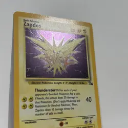 Zapdos - 15/62 - Pokemon Fossil Unlimited Holo Rare Card WOTC HP - Image 4