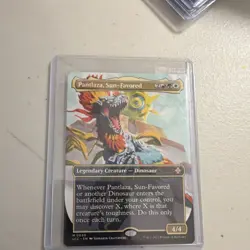 Wizards Pantlaza Sun-Favored Mythic Legendary Dinosaur Commander Ixalan Borderl… - Image 1