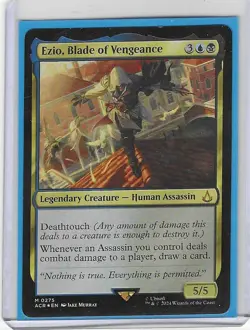 Ezio, Blade of Vengeance 0275 M -NM - Magic the Gathering -Foil - MTG - Image 1