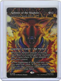 Splinter of the Shadows #6 M Foil Teenage Mutant Ninja Turtles - TMNT MTG Mint - Image 1
