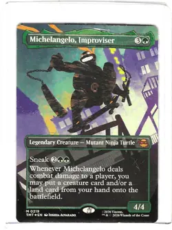 Michelangelo, Improviser #219 M Teenage Mutant Ninja Turtles TMNT MTG Non-Foil - Image 1