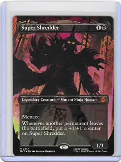 Super Shredder #217 M Foil Teenage Mutant Ninja Turtles - TMNT - MTG - Mint - Image 1