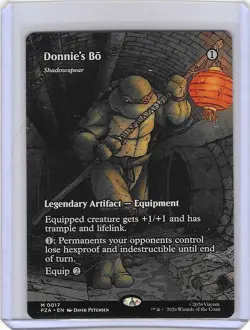 Donnie's Bo #17 M - Teenage Mutant Ninja Turtles TMNT MTG Non-Foil - Mint - Image 1