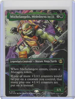 Michelangelo, Weirdness to 11 #214 Foil R - Teenage Mutant Ninja Turtles TMNT - Image 1