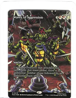 Waves of Aggression #13 Foil - Teenage Mutant Ninja Turtles - TMNT - MTG - Mint - Image 1