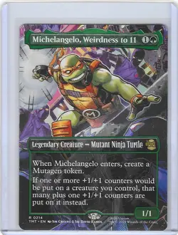 Michelangelo, Weirdness to 11 #214 - Teenage Mutant Ninja Turtles TMNT Non-Foil - Image 1