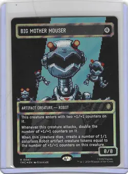Big Mother Mouser (Borderless Surge Foil) Rare MTG Ninja Turtles - Mint - Image 1
