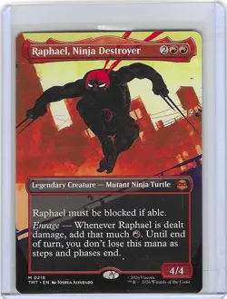 Raphael, Ninja Destroyer #218 M Teenage Mutant Ninja Turtles TMNT MTG Non-Foil - Image 1