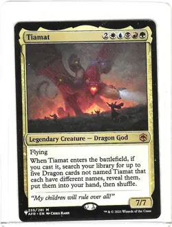 Tiamat #235 M - NM - Magic the Gathering -Regular - MTG - Image 1