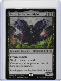 Maha, Its Feathers Night #100 - NM - Magic the Gathering - Foil - MTG - Image 1
