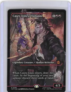 Casey Jones Vigilante #286 M Foil Teenage Mutant Ninja Turtles - TMNT MTG Mint - Image 1