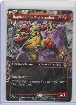 Raphael, the Nightwatcher #213 Foil R - Teenage Mutant Ninja Turtles TMNT - MTG - Image 1