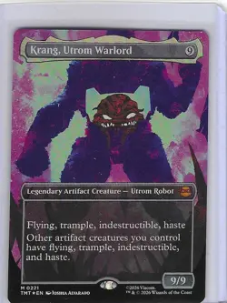 Krang, Utrom Warlord #221 M Foil Teenage Mutant Ninja Turtles - TMNT - MTG Mint - Image 1