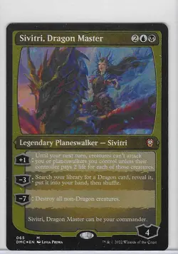 Sivitri, Dragon Master #65 M -NM - Magic the Gathering - Foil Etched - MTG - Image 1
