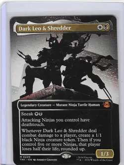 Dark Leo & Shredder #220 M - Teenage Mutant Ninja Turtles TMNT MTG Non-Foil - Image 1