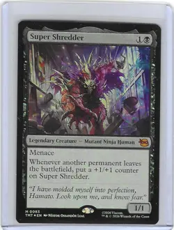 Super Shredder #83 M Foil Teenage Mutant Ninja Turtles - TMNT - MTG - Mint - Image 1