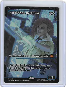 April O'neil, Hackivist #282 M Foil Teenage Mutant Ninja Turtles TMNT MTG Mint - Image 1