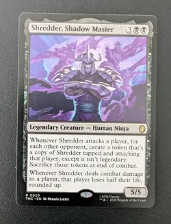 MTG Teenage Mutant Turtles Commander Rare SHREDDER SHADOW MASTER NM - Image 1