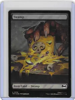 Swamp #312 Surge Foil - Teenage Mutant Ninja Turtles - TMNT MTG Mint - Image 1