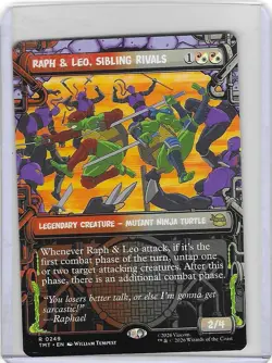 Raph & Leo, Sibling Rivals #249 Teenage Mutant Ninja Turtles TMNT MTG Non-Foil - Image 1