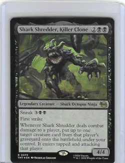 Shark Shredder, Killer Clone #73 Foil R Teenage Mutant Ninja Turtles TMNT - MTG - Image 1