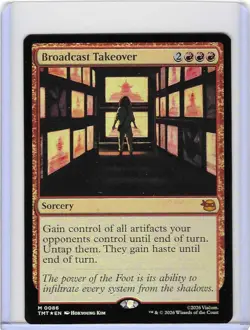 Broadcast Takeover #86 Foil M - Teenage Mutant Ninja Turtles TMNT MTG Mint - Image 1
