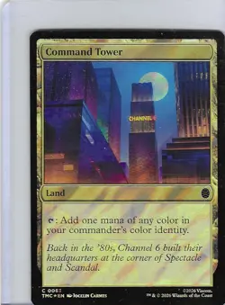 Command Tower #63 Surge Foil - Teenage Mutant Ninja Turtles - TMNT MTG Mint - Image 1