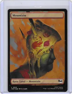 Mountain #313 Surge Foil - Teenage Mutant Ninja Turtles - TMNT MTG Mint - Image 1