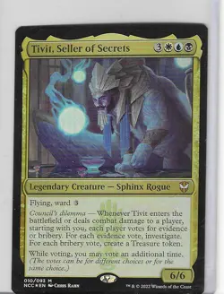Tivit, Seller of Secrets #10 M - NM - Magic the Gathering - Foil - MTG - Image 1